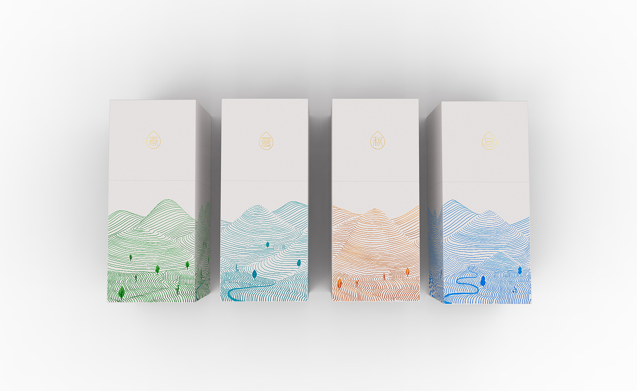 四季茶包装设计 融合自然韵律与品牌美学